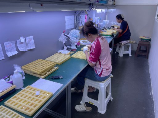 S925 Sterling Silver Quality Control Inspection Area at LAIYI Thailand Factory