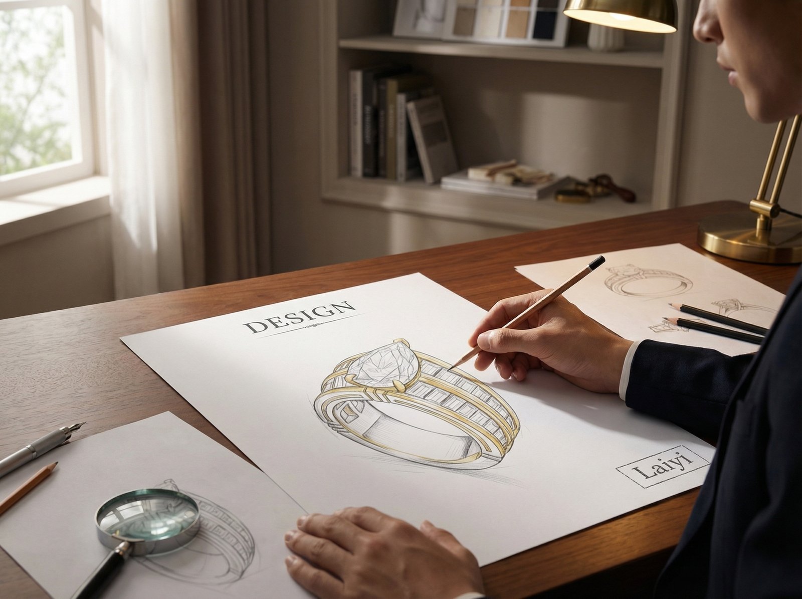 Custom Jewelry Design Service - CAD 3D Modeling Bangkok Studio